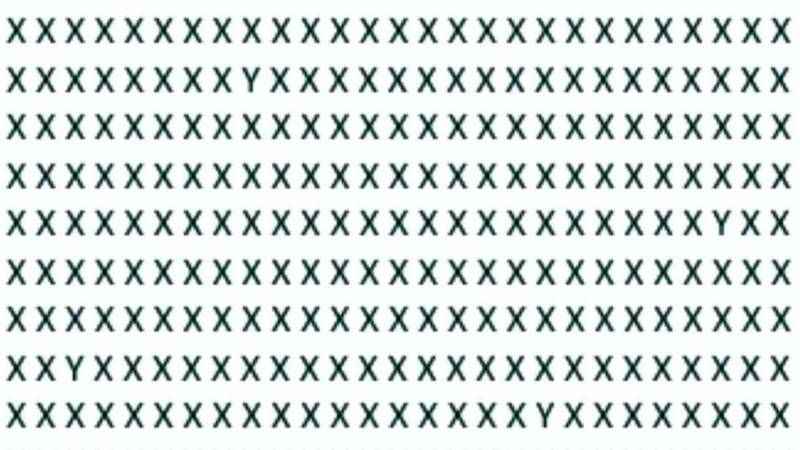 X’lerin arasına gizlenmiş 5 Y’yi 11 saniyede bulanlar süper zeka oluyor!